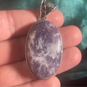 Lepidolite pendant